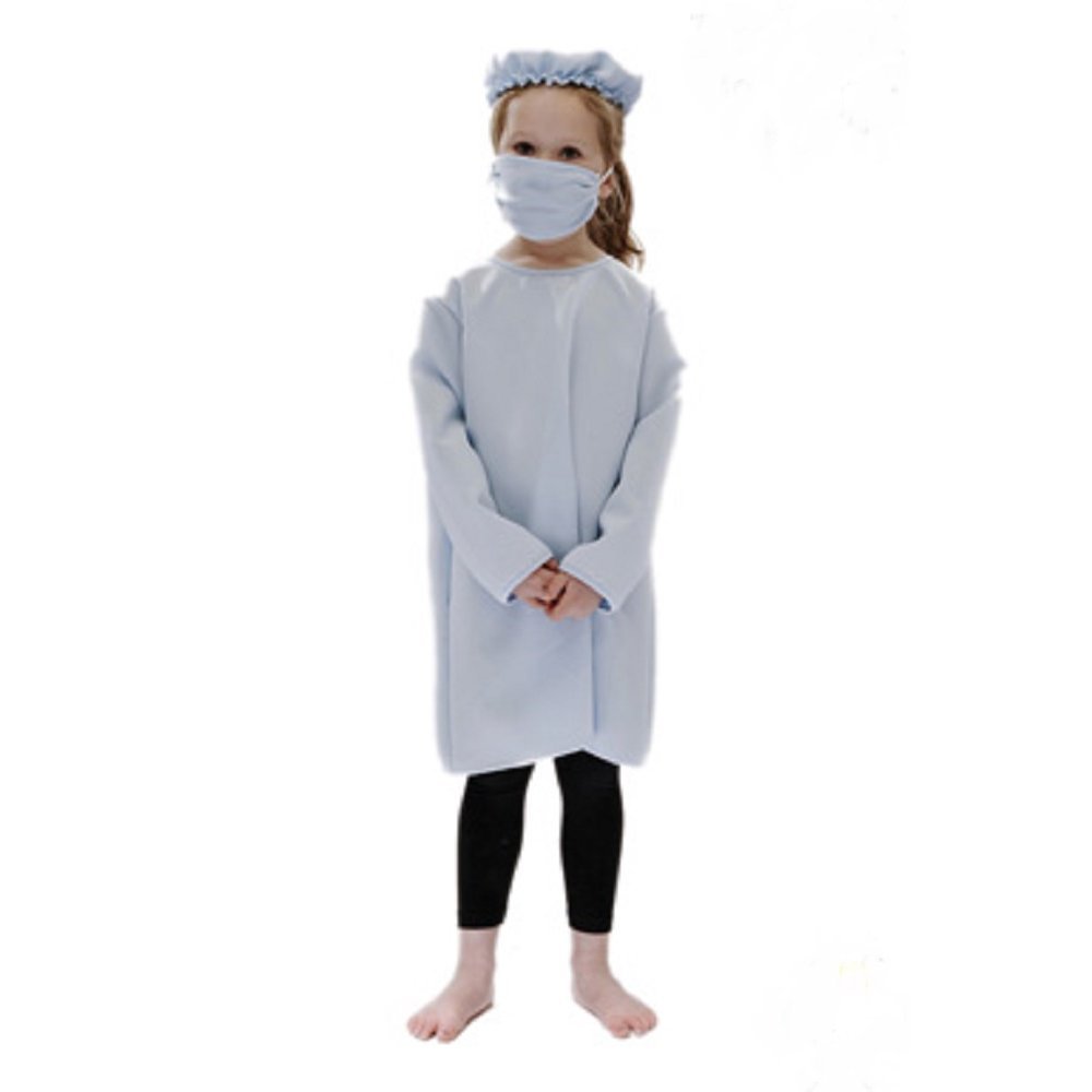 Pretend to Bee Surgeon - Kids Costume 5 - 7 years, Grey