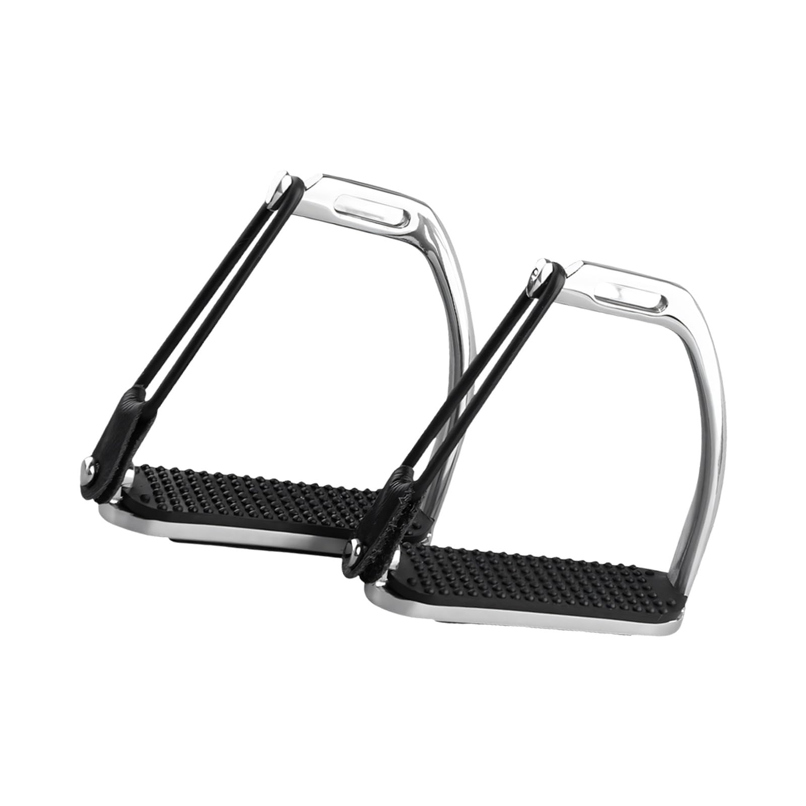 Ergonomische Steigbügel aus Gusseisen mit Finish und Ermüdungsdesign für Reiten Steigbügel aus poliertem Edelstahl