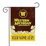 Rico Industries NCAA Western Michigan Broncos Personalized Garden Flag