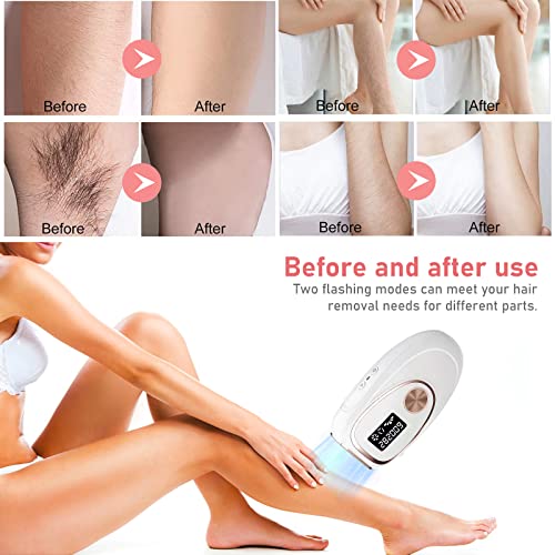 IPL-Haarentfernungsgerät, mit ICE-Kühlsystem, 990000 Impulse, schmerzloses Hautverjüngungs-Haarentfernungsgerät (Weiß) - Image 5