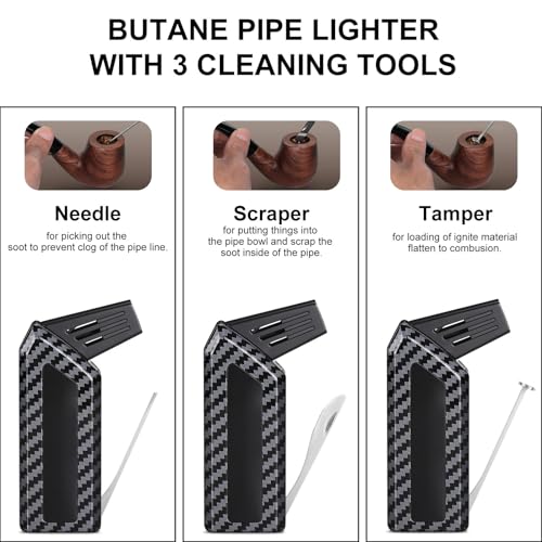 Encendedor Soft Flame Combo Negro y Plata miniatura 4