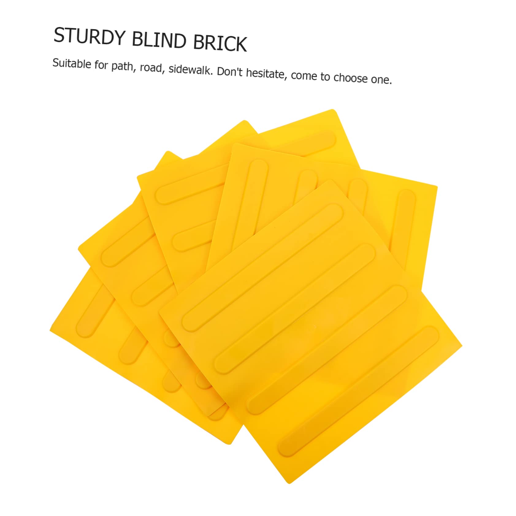 KICHOUSE Useful Board 5pcs Tactile Bricks PVC Road Board for Blind Sturdy Blind Tracks
