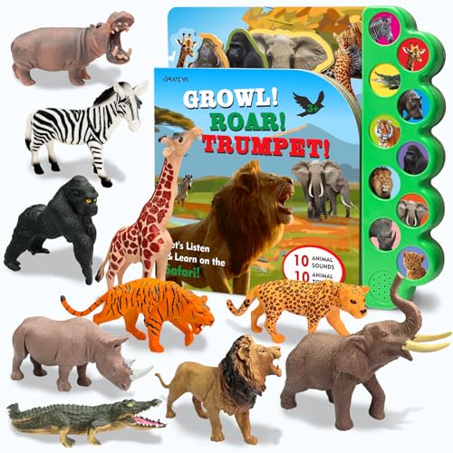 iGRATENS Safari Animals with Sound Book