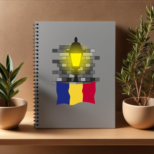 Carnet de notes roumanie lampadaire a5 ligné lot de 20 pièces pour écriture quotidienne