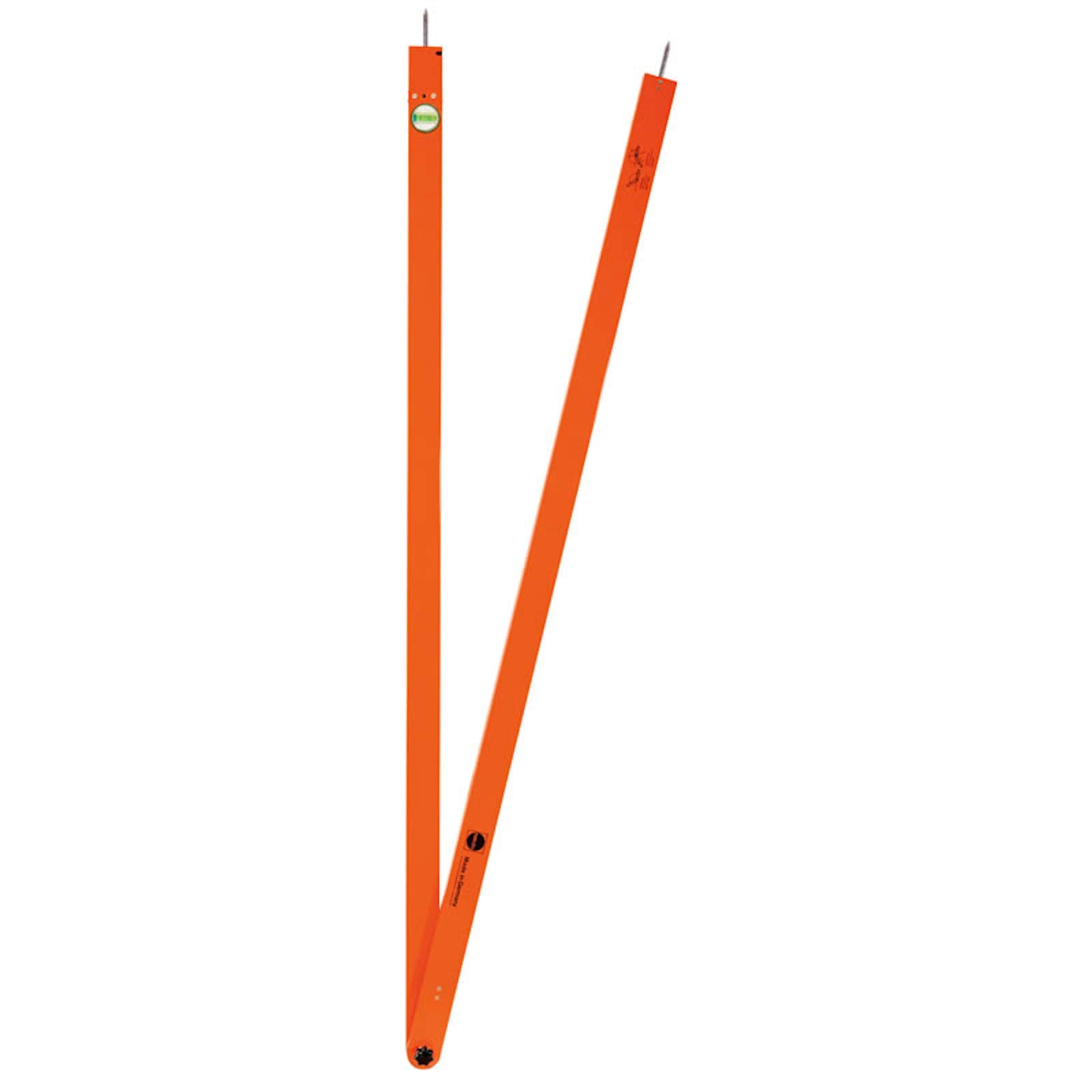 NEDO® Winkelfix long 1500 mm Winkelmessgerät inkl. Hülle & DEWEPRO Zollstock 2 m – Der Profi für exakte Winkelmessungen