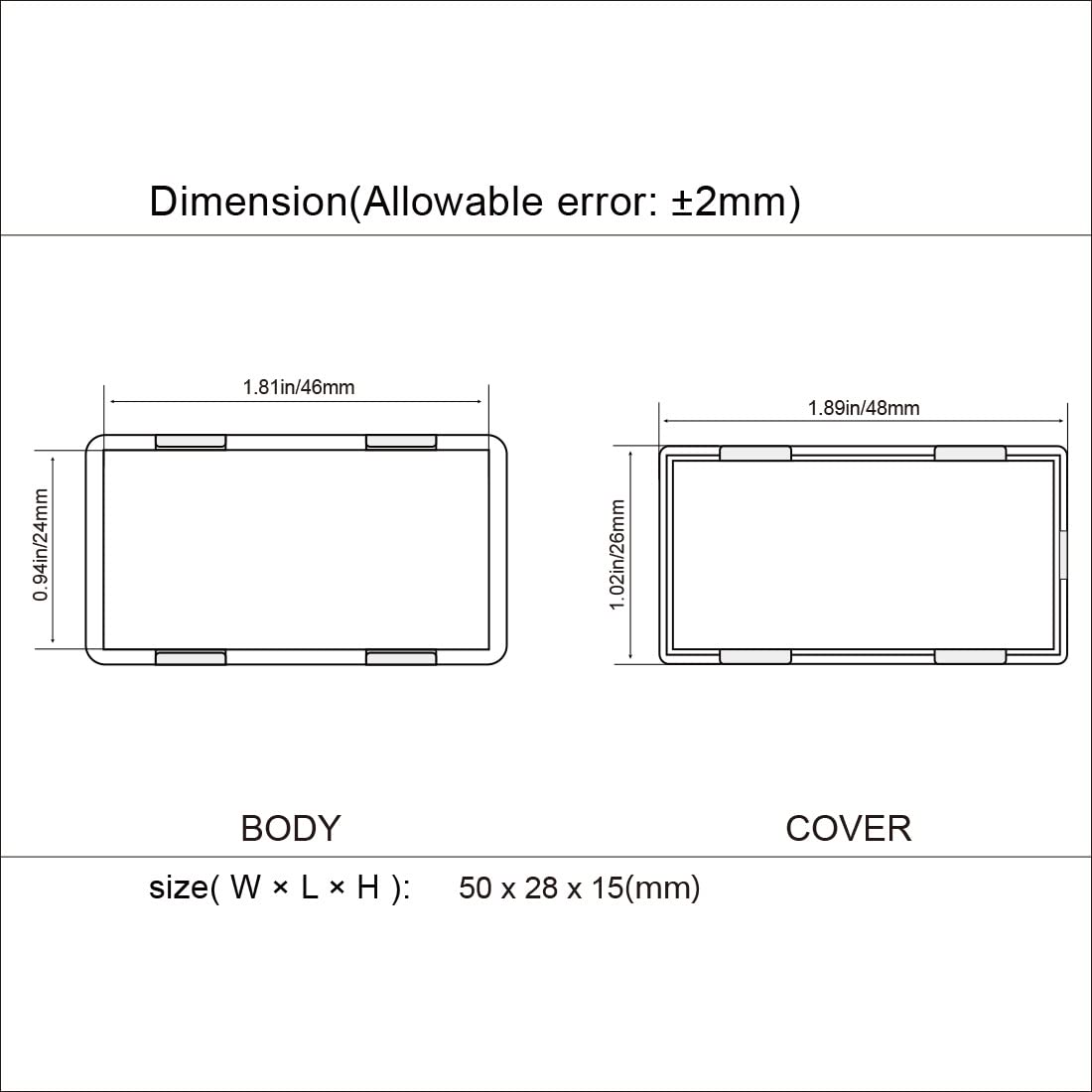 Small Project Boxes - ABS Plastic Electrical Cases -7