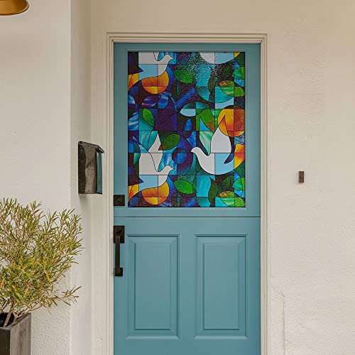 Bdf 3Dv Window Film Dove Stained Glass (36In X 59In (2 Continuous Patterns)) #TOP1