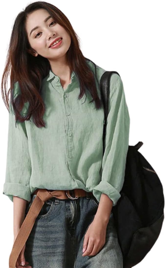 Amazon 棉 初春 L 流行り ブラウス 設計 ファッションシャツドレープ感着痩せカジュアル シャツ ブラウス 通販