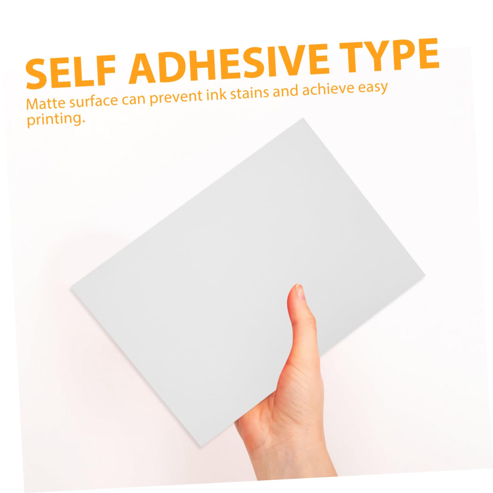 Carta Adesiva per Stampante A4 Fogli Interi 100 Bianco Sticker