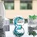Qianwei Hand Blown Ocean Waves Crystal Ball - Glass Collectible Figurines Spere - Paperweight Glass Ball Aquarium DecorOffice Decor Ocean Lovers