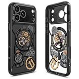 Spigen 【c11 シリーズ Chronos エディション】 iPhone 17 Pro ケース MagSafe対応 立体的プリント ストラップホール 米軍MIL規格 ウルトラ・ハイブリッド・マグフィット (c11 クロノス) ACS10408