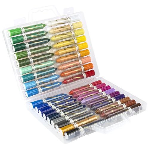 36 Crayons de Couleur en Cire, Peindre à l'Aquarelle, Hydrosoluble | ultra doux, onctueux et haut...