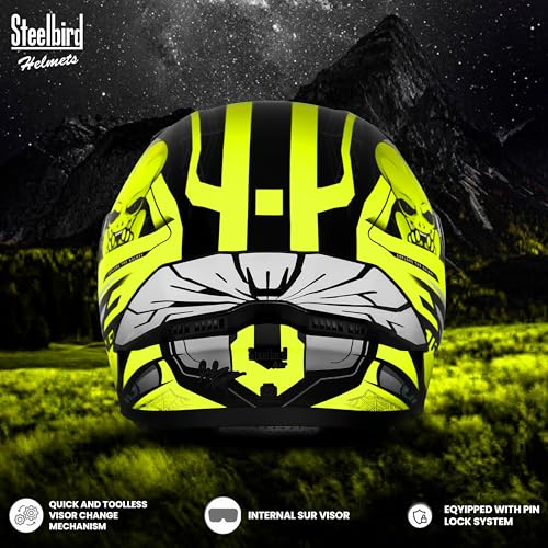 Image of Steelbird SBA-20 Strange ISI Certified Flip-Up Helmet for Men and Women