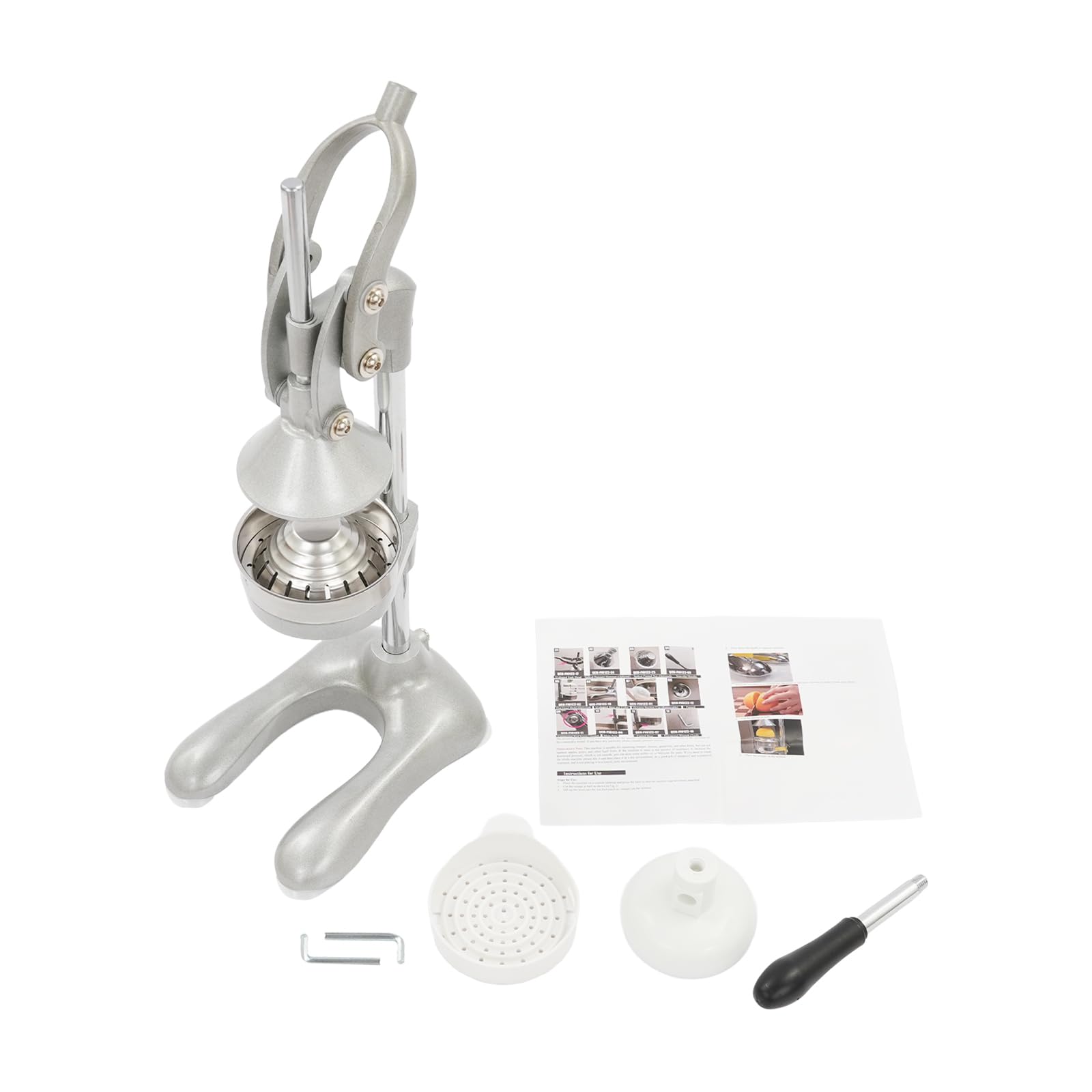 Exprimidor manual de acero inoxidable, exprimidor de cítricos, 500 ml