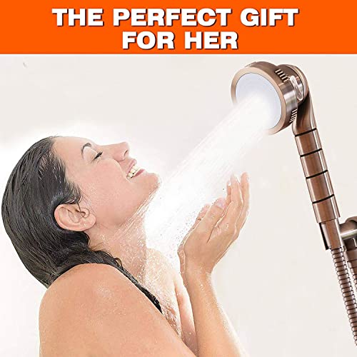 Pureaction Luxury Filtered Shower Head With Handheld Hose - Hard Water Softener Shower Head - Removes Chlorine & Flouride - High Pressure Water Saving - Best Showerhead Filter - Oil Rubbed Bronze #TOP6