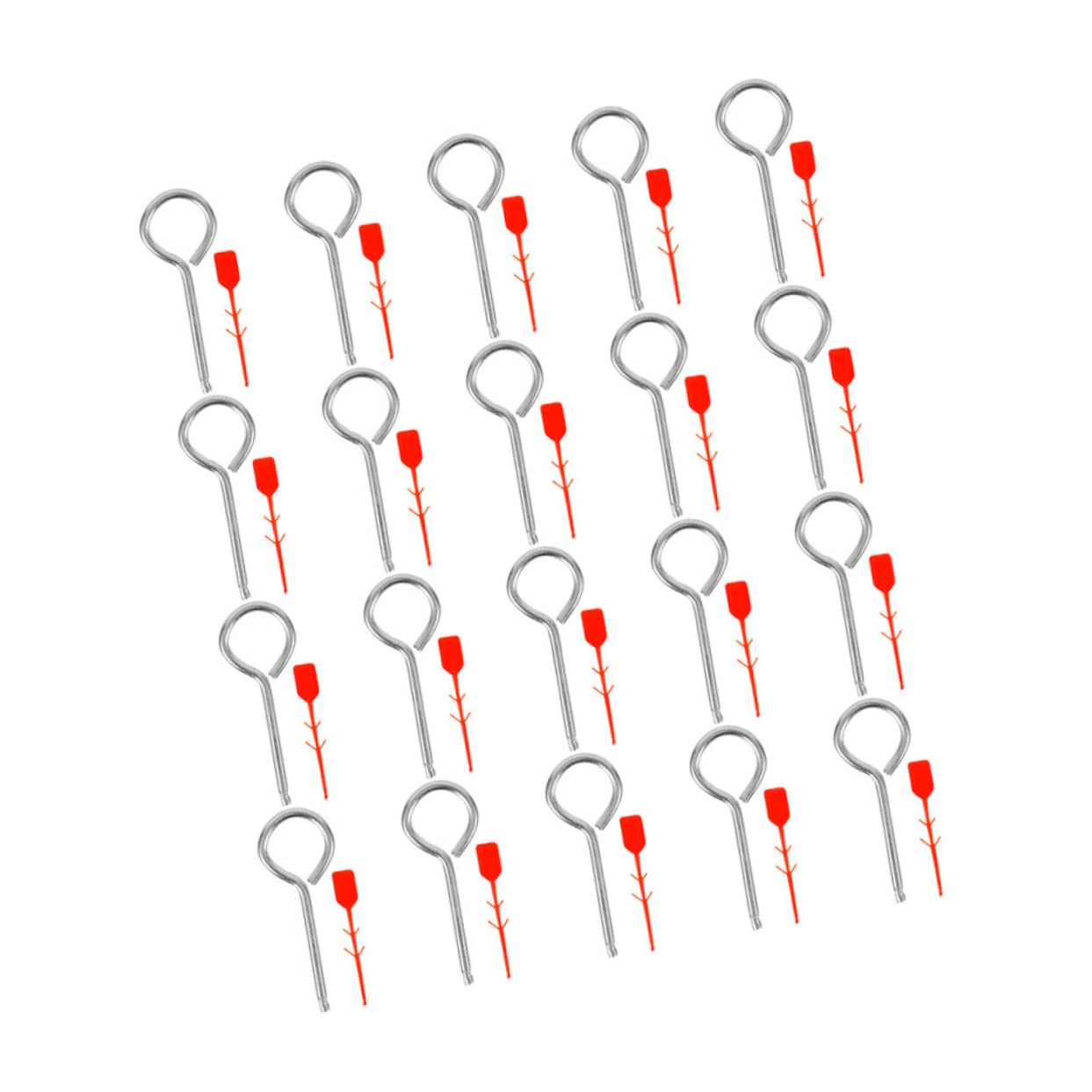 OSALADI 1 Set Fire Extinguisher Latch Fire Extinguisher Lock Pins Maintenance Pins Fire Extinguisher Safety Seals Fire Extinguisher Pin Seals Fire Extinguisher Tags Red Plastic