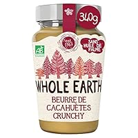 Beurre de cacahuètes avec morceaux craquants contenant seulement deux ingrédients : des cacahuètes grillées bio et une pointe de sel marin. Sans huile de palme S'utilise comme une pâte à tartiner classique mais aussi dans toutes sortes de plats, smoo...