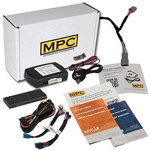 MPC Remote Starter with Smartphone Control Compatible with 2014-2017 Jeep Grand Cherokee |Gas| |Push-to-Start| Plugin T-Harness - Smartphone or Factory Key Fob Activated - FlashLink Updater