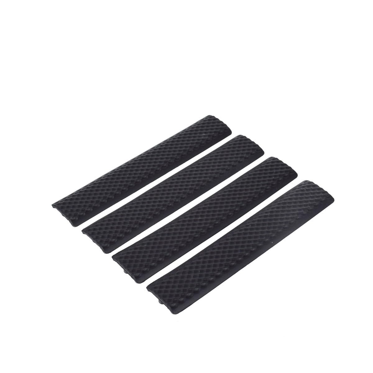4 Pcs Rubber Non-Slip Dustproof Rail Cover Plate, for Keymod Handguard Panel Kit - 4