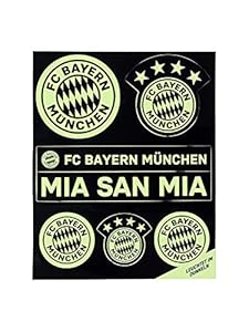 FC Bayern München Leucht Aufkleber-Set Mia San Mia