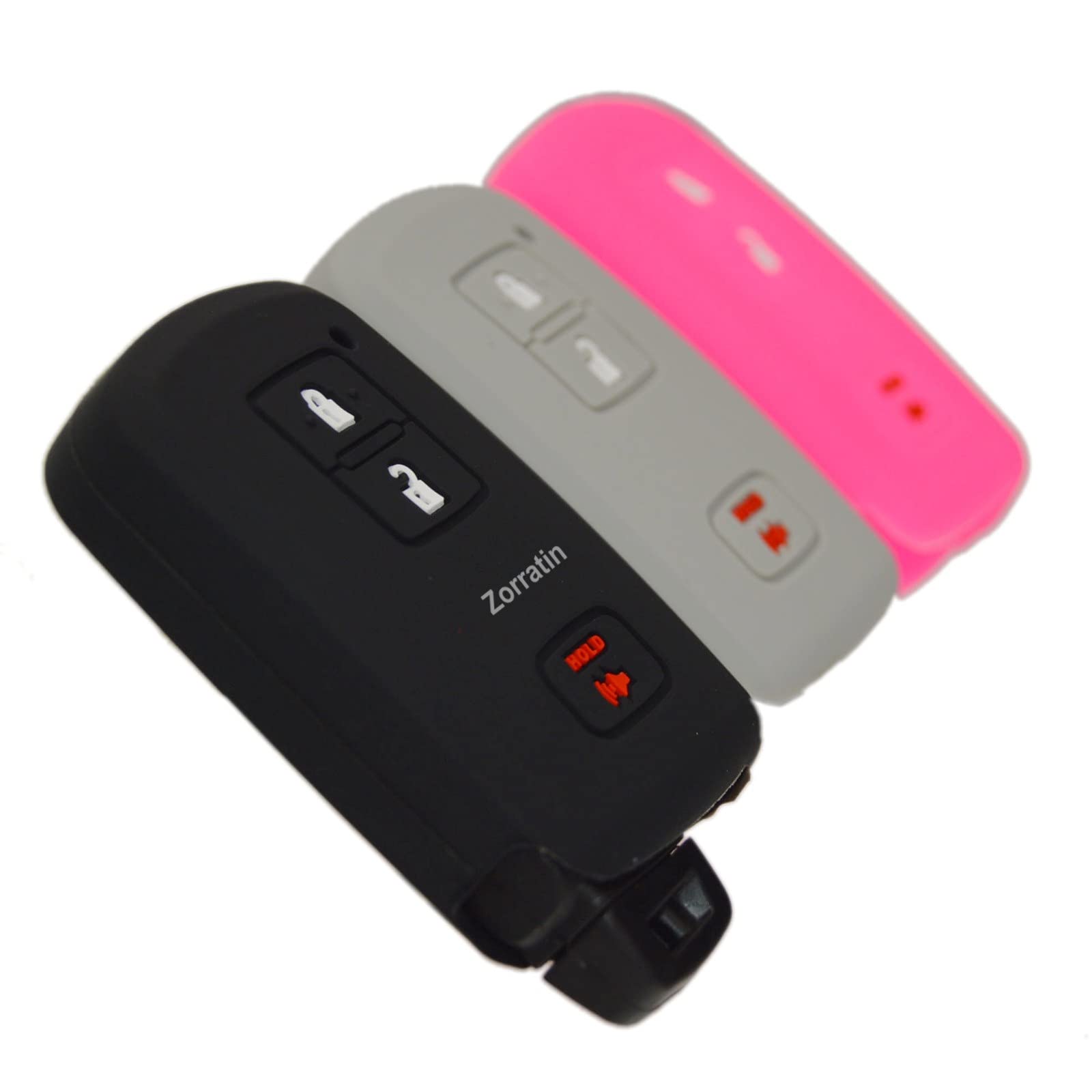 Silicone Remote Key Fob Cover Protector Compatible with Toyota Camry Corolla Highlander Sequoia 4Runner 2016-2020