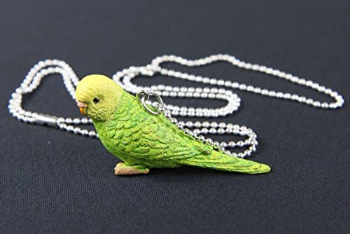 Grote blauwe opvallende hanger met zilveren ketting - Art by Daan