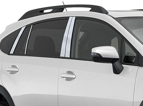 QAA Es compatible con Subaru Impreza 2012-2016 8 piezas de poste de pilar inoxidable PP13427