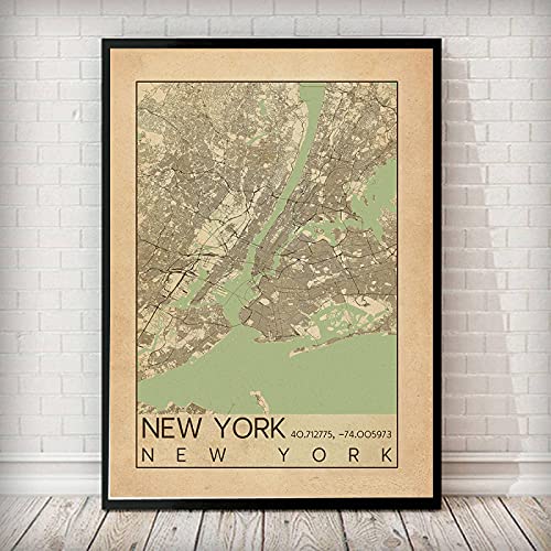 Affiche New York sur toile 50x70 cm pour habiller un mur blanc sans encombrer