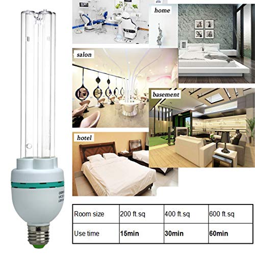 U-V-C Light 253.7nm Wavelength Bulb Lamp 36 Watt E27 Screw Socket 110 Volt - Thumbnail 3