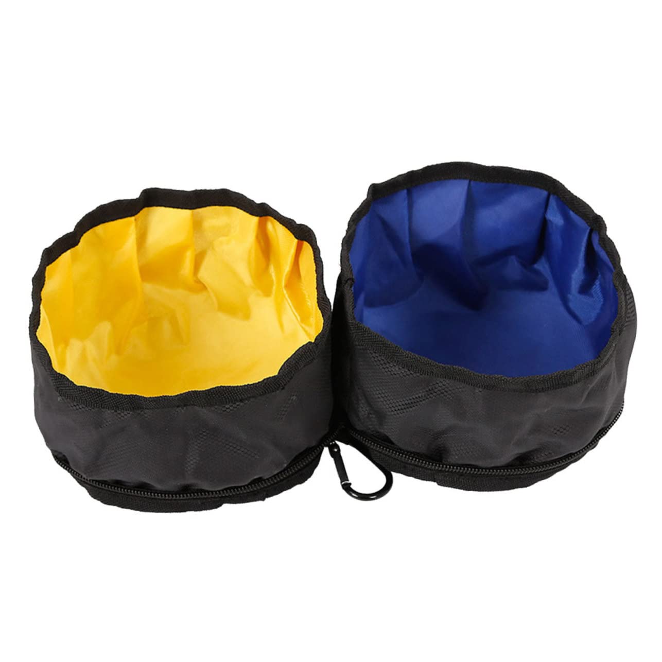 FOMIYES Lot De 2 Gamelles Portables pour Animaux De Compagnie Deux Ensembles De Gamelles Pliables pour Chiens Et Chats avec Mousqueton