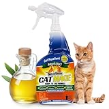 Nature's Mace Cat Mace, Cat Repellent Outdoor to Keep Cats Away, Keep Cats Out of Yard Permanently With Consistent Use, Results Are Not Instant, For Urine Marking & Anti-Scratch, Training, 40 oz Spray