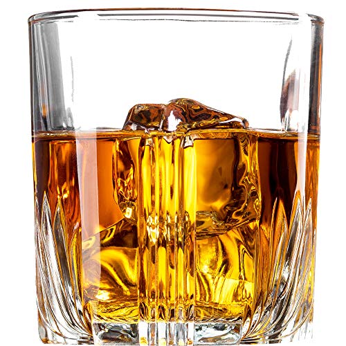 Whiskey Glass Set, Italian Crafted Whiskey Glasses 6 piece Exquisite Cocktail Glasses For Whiskey, Bourbon, Scotch, Cocktails Alcohol, Etc. | 9.5 Oz. Drinking Glasses (6 Whiskey Glasses) - Thumbnail 5