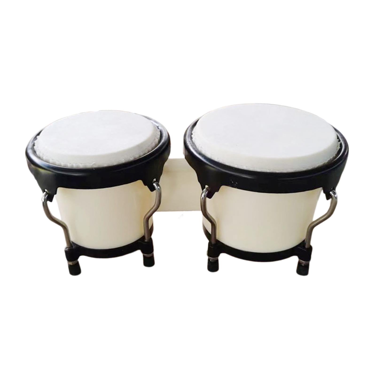 Instruments de Musique de Percussion Accordables, Ensemble de Africains à Main de 6 et 7 Pouces (bongos), Idéal pour Offrir Aux Débutants et, Blanche