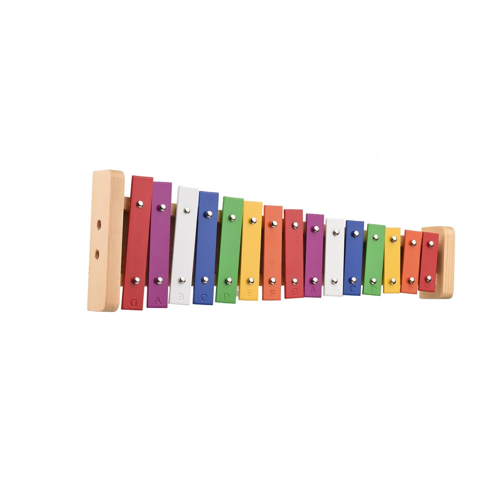 BABYCE Xylophone Instrument 15 Note Glockenspiel Xylophone Wooden Base Colorful Aluminum Bars with 2 Mallets Educational Musical Instrument Percussion - Image 2