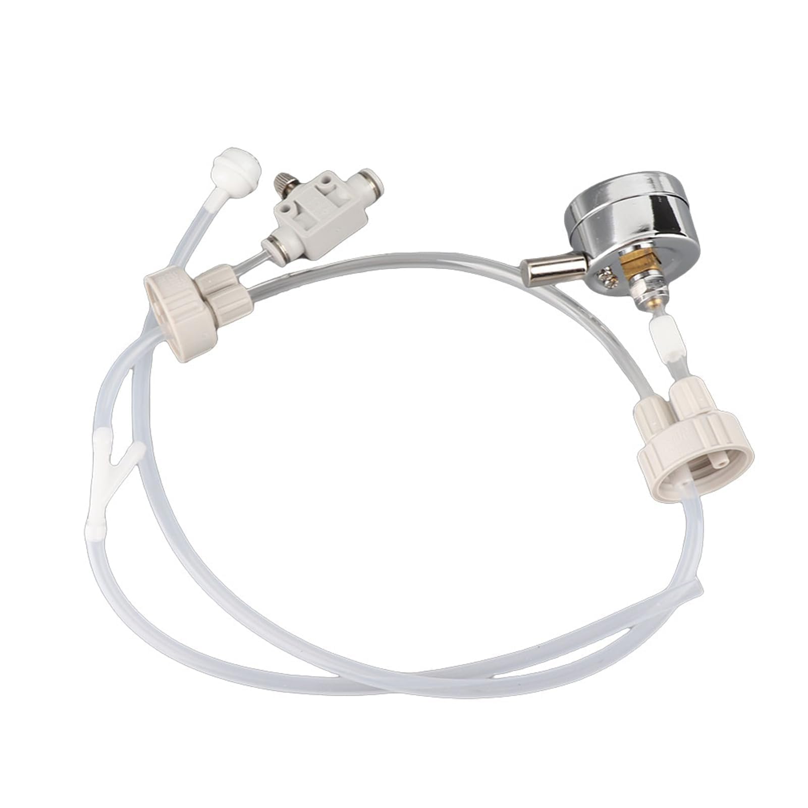Kit de Système de Générateur de CO2 avec Manomètre, DIY Système pour Aquarium Plante, Kit de Bouchon de Bouteille de jauge de Valve de Tube Pro