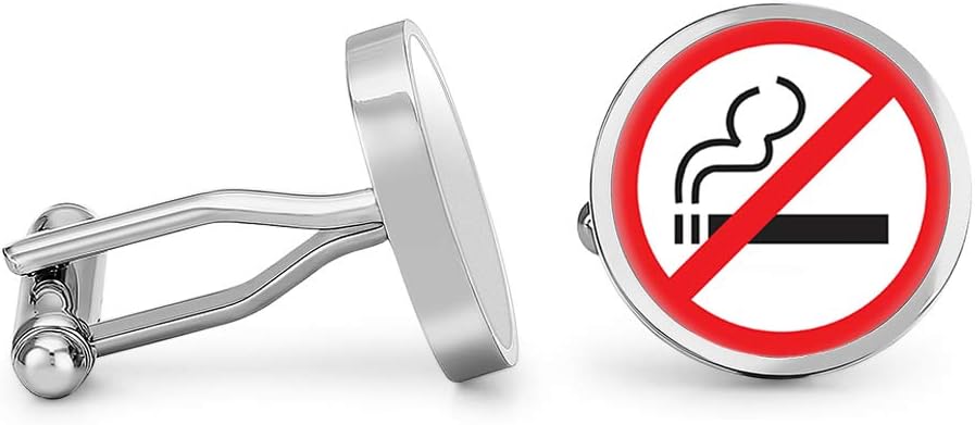 No Smoking Cufflinks Non Smoker Cuff Links