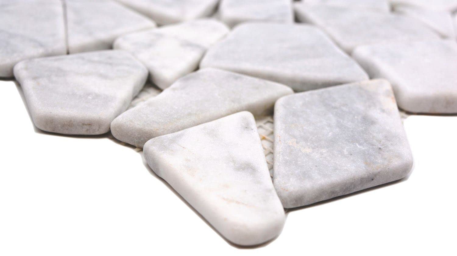 Mosaico in pietra naturale di marmo bianco opaco da parete pavimento cucina bagno doccia mosaico mosaico pavimento