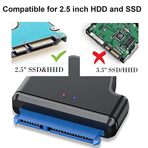 Eyoold Usb 3.0 To Sata Cable External Hard Drive Adapter For 2.5In Hdd, Ssd, Support Uasp (Ae24) #TOP5