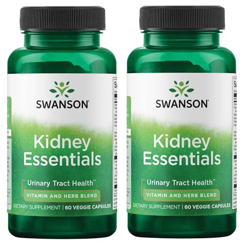 Swanson Kidney Essentials 60 Veg Capsules (2 Pack)