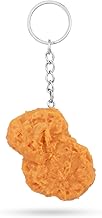 Realistic Chicken Nuggets Key Chain, Creative Imitation Funny Food Keychain Fun Cute Fried Chicken Nugget Key Ring for Suitcases Handbag Purse Novelty Keys Accessories