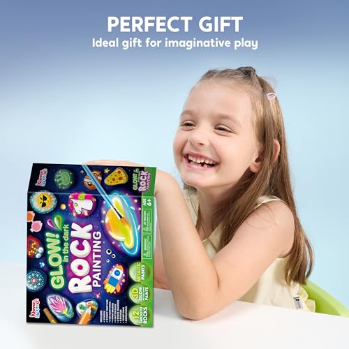 Joyin 60026 Rock Painting Kit- Glow In The Dark Rock Kit, Arts And Crafts For Kids Ages 6-12 thumb #5