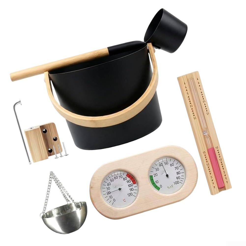 Handgefertigtes Sauna Set aus für zedernholz 30cm Handgefertigtes