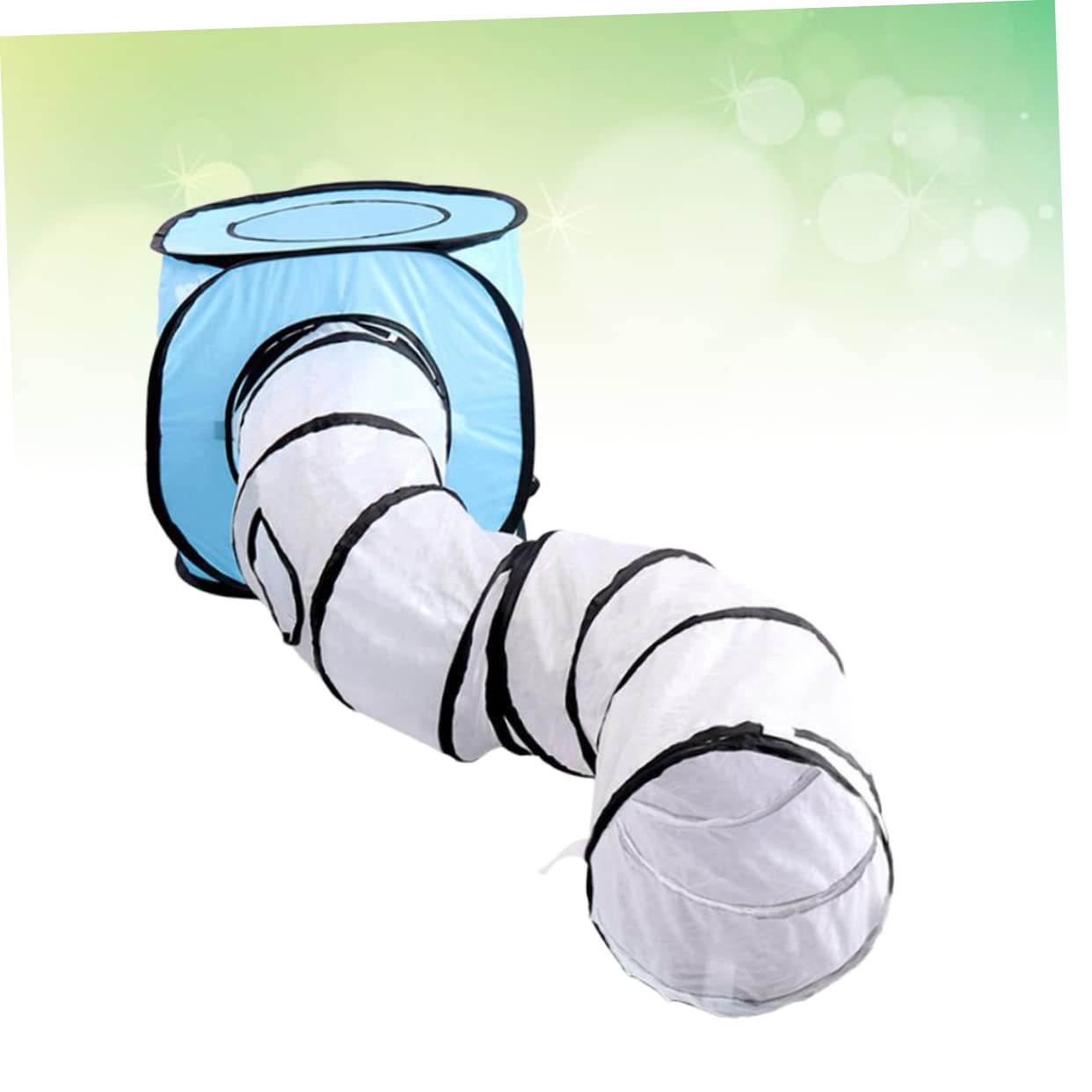 INOOMP Tunnel De Interactif pour Tunnel Pliable s Jouet pour Chaton Design Compact Bleu