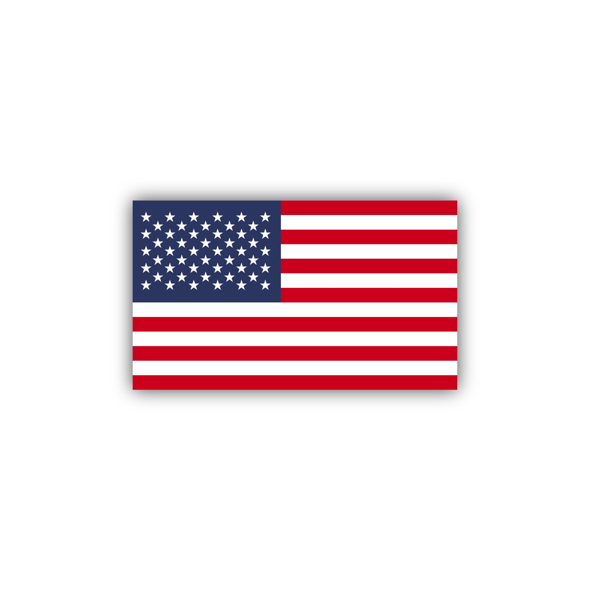 CITY POSTERS PLUS USA America American Sticker (5 x 3 inches, 1 Piece ...