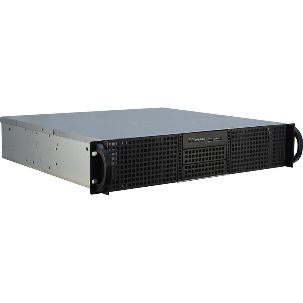 InteR-Tech 2U-20240 Supporto Nero (inteR-Tech Ipc 2U-20240 - RacK-Monterb)