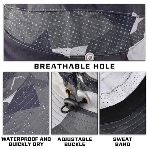 Image of Sun Hats for Men Women, UPF 50+ Protection Fishing Hat with Neck Flap