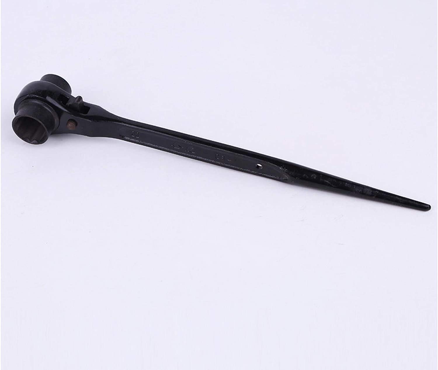 Ausuky Black 19Mm-22Mm Hexagon Scaffold Podger Ratchet Spanner Ratcheting Socket Wrench (Black)