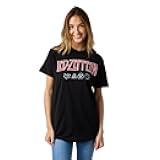 Led Zeppelin Distressed Logo with Symbols Crew Neck Short Sleeve Black Adult T-Shirt