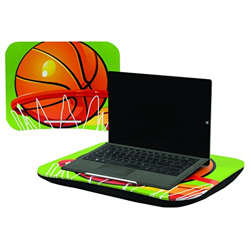 Milen - My Handy Lap Desk - Basketball Themed - Multi-purposed and Portable Workstation with Built-in Handle and Cushion