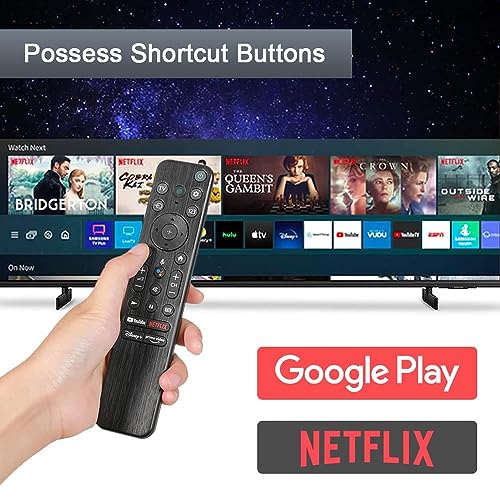 Compatible for Sony Tv Remote Original RMF-TX800P Model Suitable for OLED QLED FHD Smart Android Television with Google Assistant and Voice Command Feature - Pairing Must 5 51S3vdJJnRL